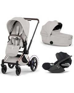 Trio e-Priam 3 + plooibare reiswieg + Cloud T i-Size