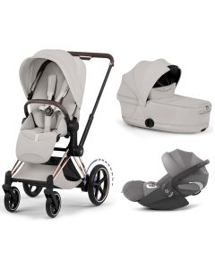 Trio e-Priam 3 + plooibare reiswieg + Cloud T i-Size