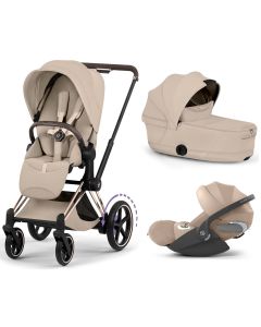 Trio e-Priam 3 + plooibare reiswieg + Cloud T i-Size
