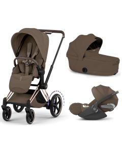 Trio e-Priam 3 + plooibare reiswieg + Cloud T i-Size