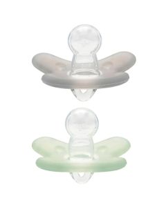 Natural Silicone fopspeen 6-12M 2 stuks