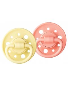 Set van 2 Gaia ronde rubberen fopspenen 6-36m