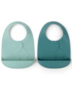 Set van 2 Peekaboo slabbetjes
