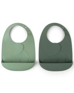 Set van 2 Peekaboo slabbetjes