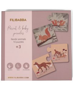 Puzzels "Mama en haar baby's"
