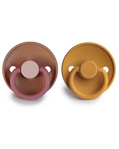 Frigg Fopspeen Color Latex - 2 stuks - 0-6m