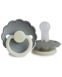 Frigg Fopspeen Daisy Night Silicone - 2 stuks - 0-6m