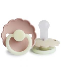 Frigg Fopspeen Daisy Night Silicone - 2 stuks - 6-18m