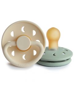 Frigg Fopspeen Moon Latex - 2 stuks - 0-6m