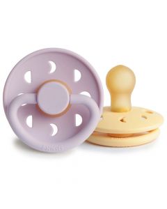 Frigg Fopspeen Moon Latex - 2 stuks - 0-6m