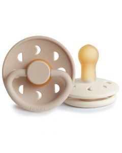 Frigg Fopspeen Moon Latex - 2 stuks - 6-18m