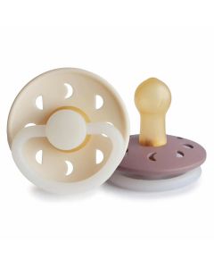 Frigg fopspeen Moon Night Latex - 2 stuks - 0-6m