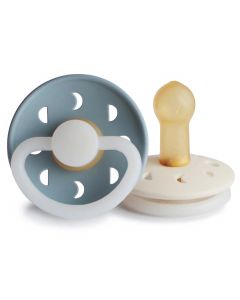 Frigg fopspeen Moon Night Latex - 2 stuks - 6-18m
