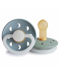 Frigg fopspeen Moon Night Latex - 2 stuks - 6-18m