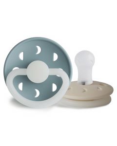 Frigg fopspeen Moon Night Silicone - 2 stuks - 0-6m