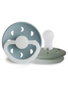 Frigg fopspeen Moon Night Silicone - 2 stuks - 0-6m