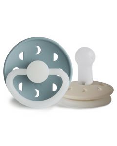 Frigg fopspeen Moon Night Silicone - 2 stuks - 6-18m