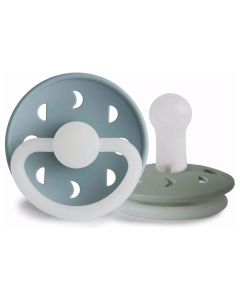 Frigg fopspeen Moon Night Silicone - 2 stuks - 6-18m