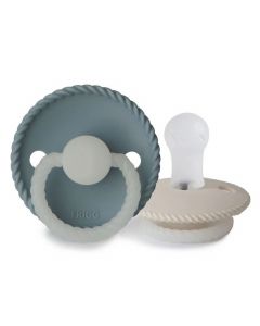 Frigg fopspeen Rope Night Silicone - 2 stuks - 0-6m