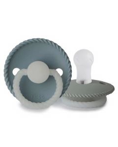 Frigg fopspeen Rope Night Silicone - 2 stuks - 0-6m