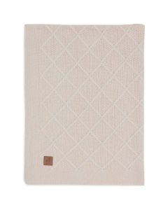 Deken 100 x 150 cm - Check Knit / Teddy Fleece