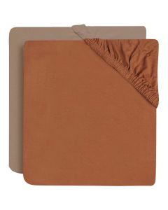 Set van 2 jersey hoeslakens 60 x 120 cm