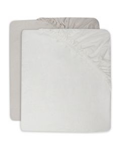 Set van 2 jersey hoeslakens 60 x 120 cm