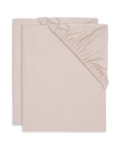 Set van 2 jersey hoeslakens 60 x 120 cm