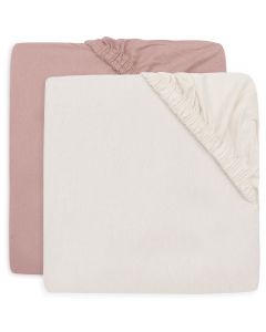 Set van 2 jersey hoeslakens 60 x 120 cm