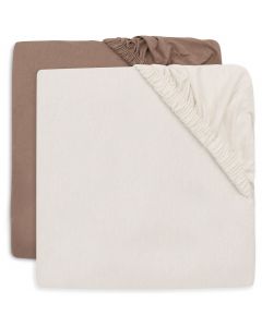 Set van 2 hoeslakens voor wieg 40/50 x 80/90 cm