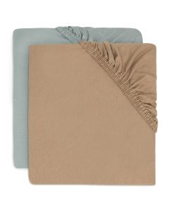 Set van 2 hoeslakens voor wieg 40/50 x 80/90 cm