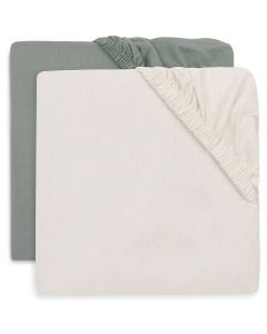 Set van 2 hoeslakens voor wieg 40/50 x 80/90 cm