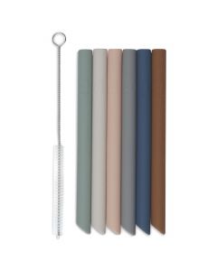 Silicone rietjes - 6 stuks