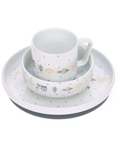 Porseleinen eetset 3st
