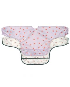 Set van 2 slabbetjes met mouwen