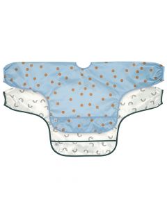 Set van 2 slabbetjes met mouwen