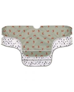 Set van 2 slabbetjes met mouwen