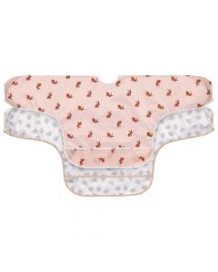 Set van 2 slabbetjes met mouwen