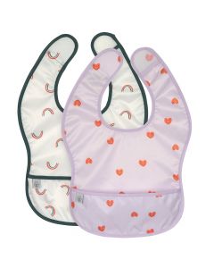 Set van 2 waterproof slabbetjes