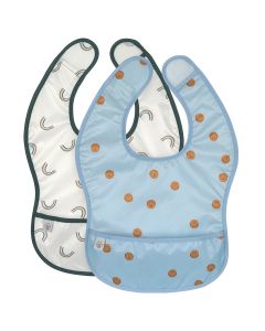 Set van 2 waterproof slabbetjes