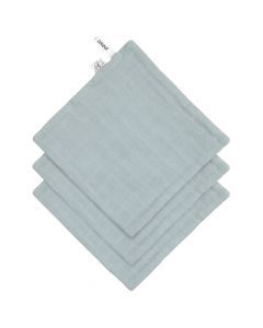Set van 3 mousseline / badstof washandjes