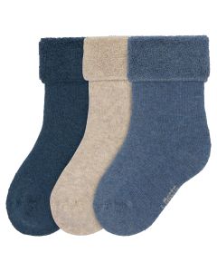 Set van 3 paar babysokken terry fleece - maat 12-14