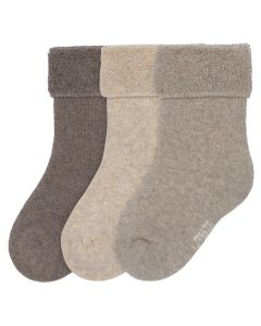 Set van 3 paar babysokken terry fleece - maat 12-14