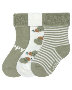 Set van 3 paar babysokken terry fleece - maat 12-14