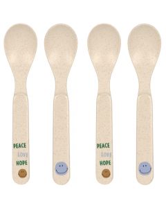 Set van 4 lepels in PP/Cellulose