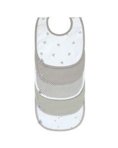 Set van 5 slabbetjes met velcrosluiting