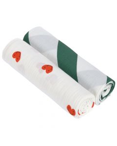 Set van 2 Swaddle & Burp hydrofiele doeken 120 x 120 cm
