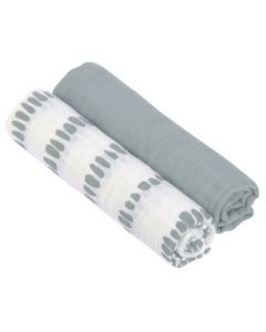 Set van 2 Swaddle & Burp hydrofiele doeken 120 x 120 cm