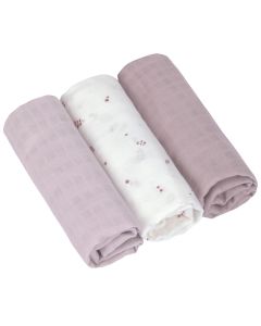 Set van 3 Swaddle & Burp hydrofiele doeken 80 x 80 cm