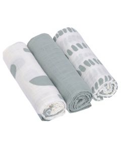 Set van 3 Swaddle & Burp hydrofiele doeken 85 x 85 cm
